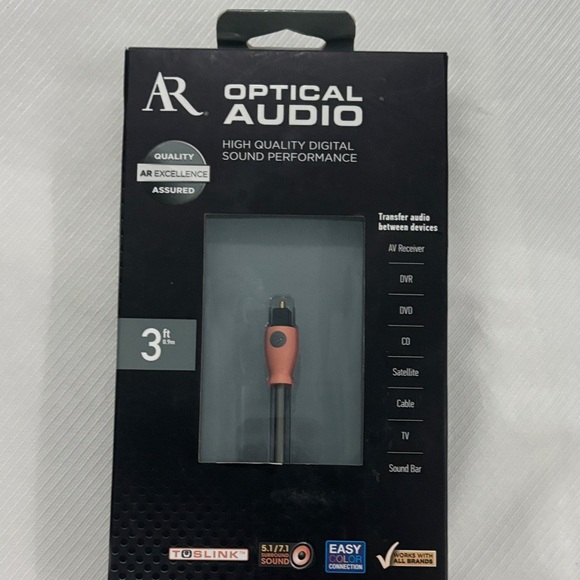 Acoustic Research Other - adidas Optical Audio Cable - Black and Pink
